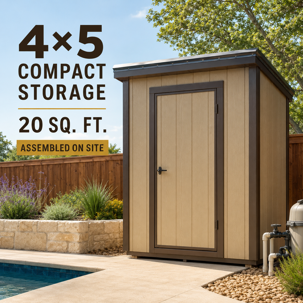 4×5 Compact Storage YardBox shed