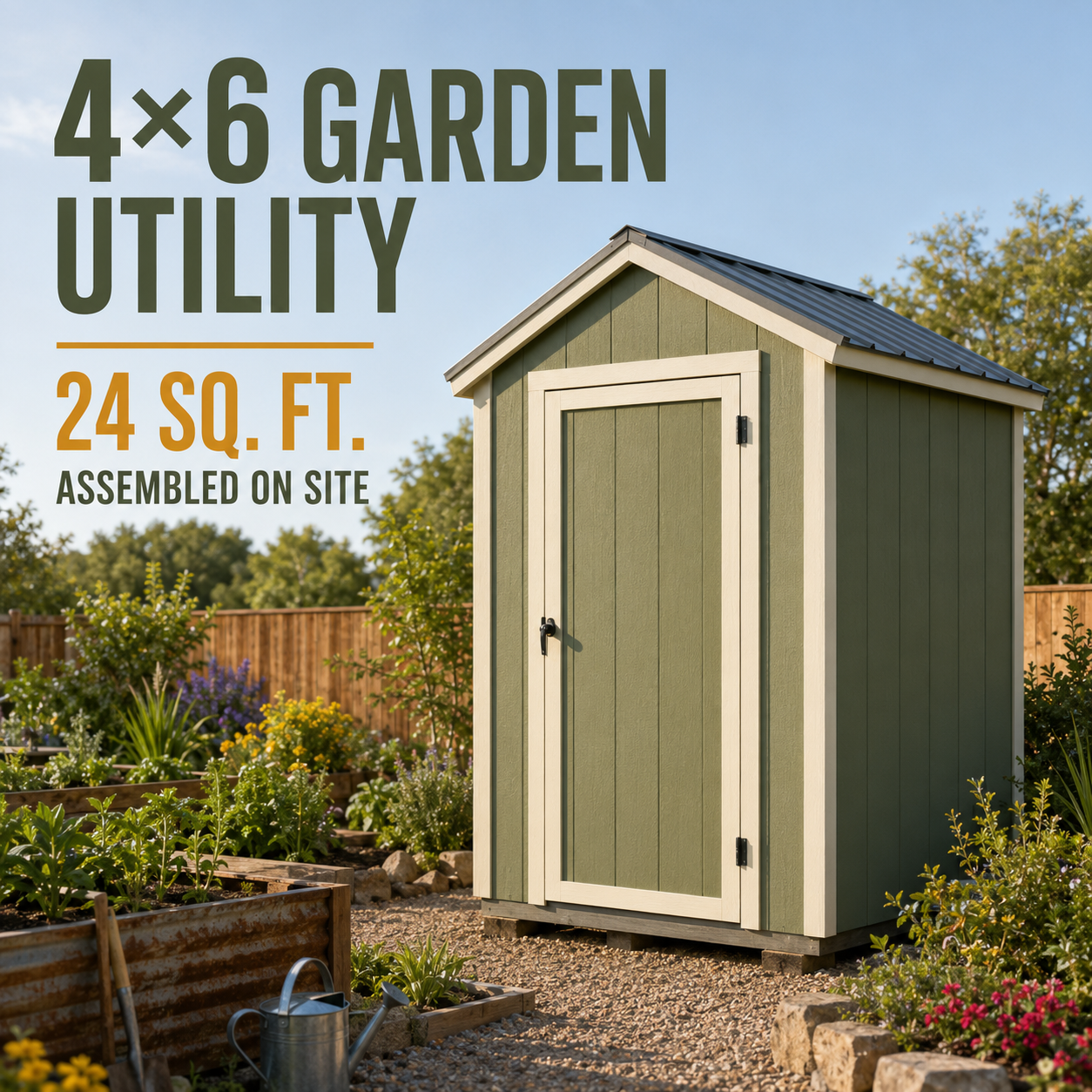 4×6 Garden Utility YardBox shed