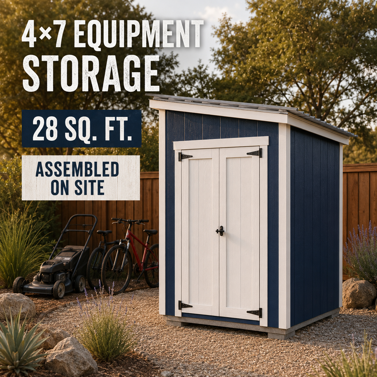 4×7 Equipment Storage YardBox shed