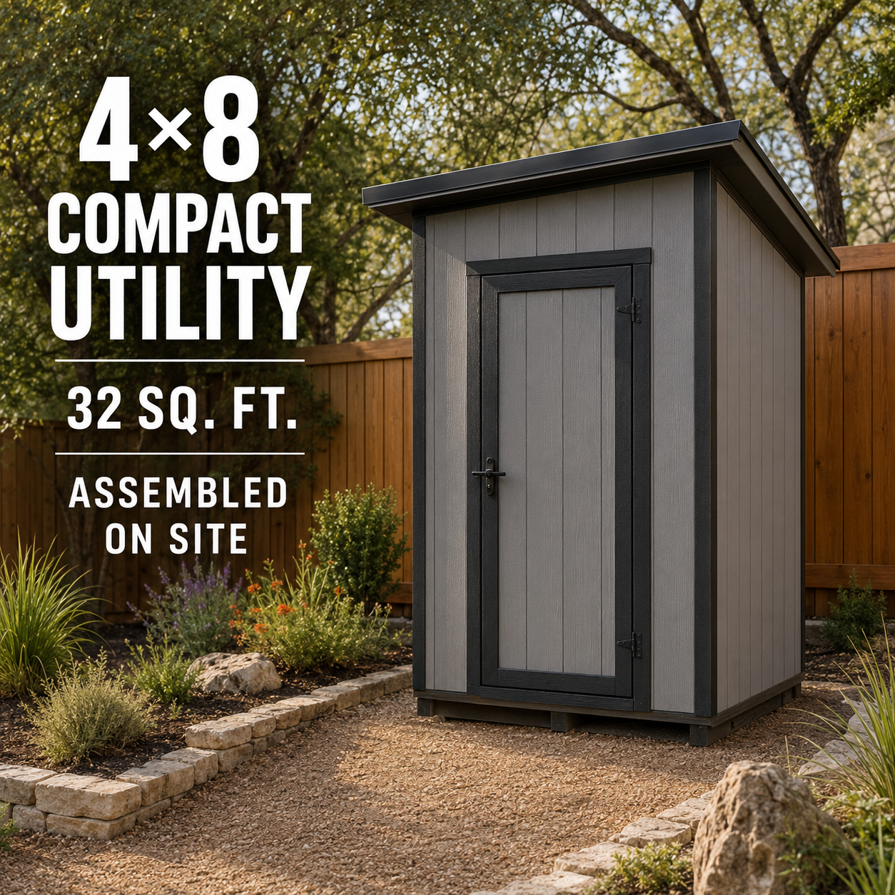 4×8 Compact Utility YardBox shed