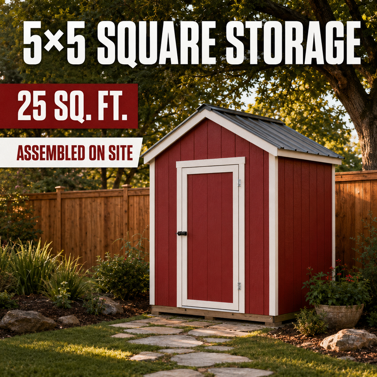 5×5 Square Storage YardBox shed