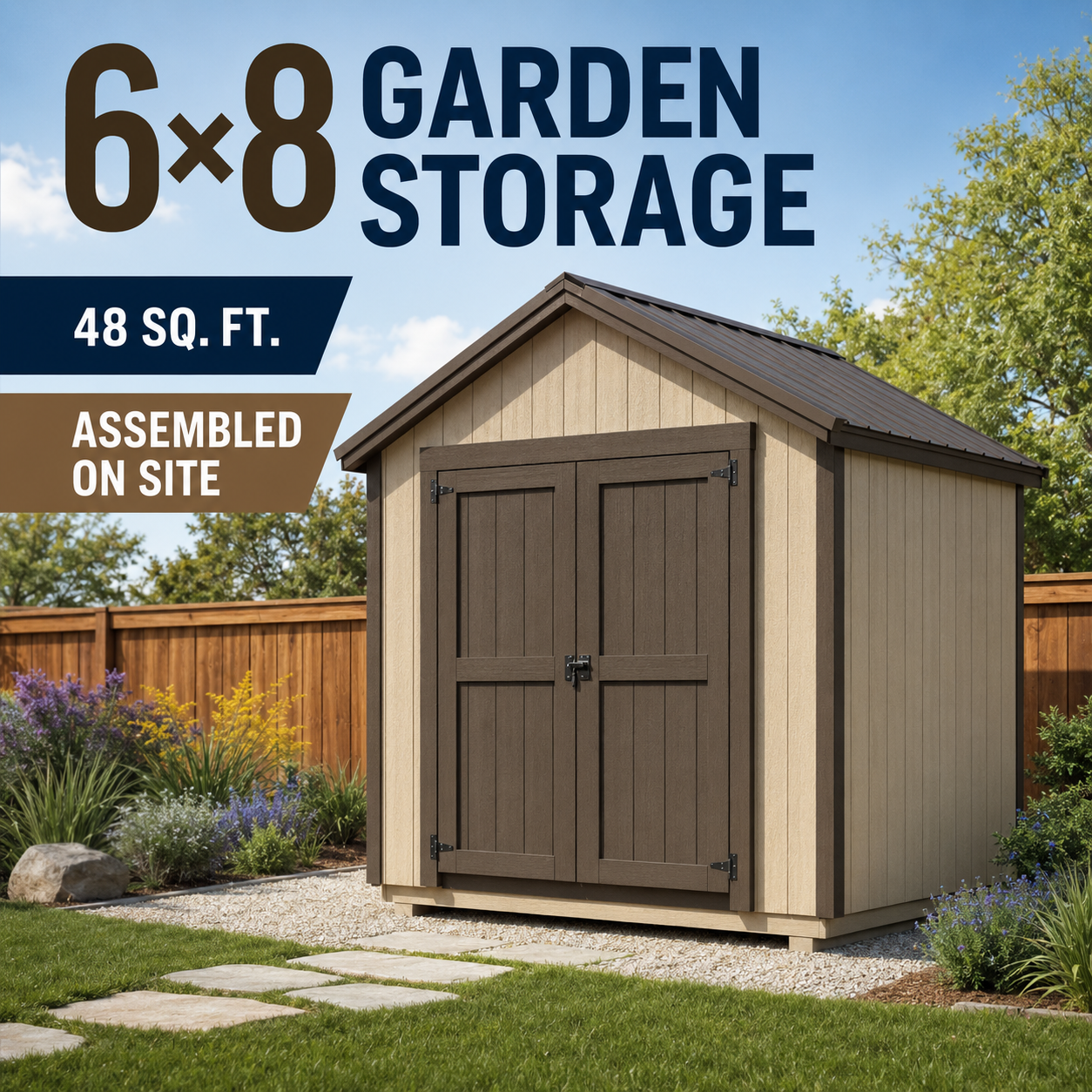 6×8 Garden Storage YardBox shed